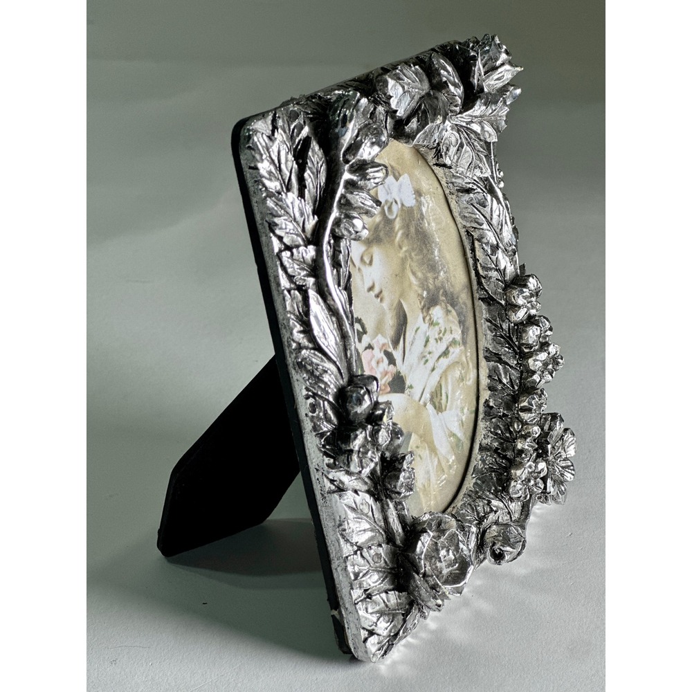 Vintage 1991 Albert E Price Silver Carved Ornate Picture Frame Victorian